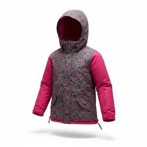 Roxy Girls Floral Print  2011 Insulated Snow Jacket Hooded Ski Snowboard XL 16
